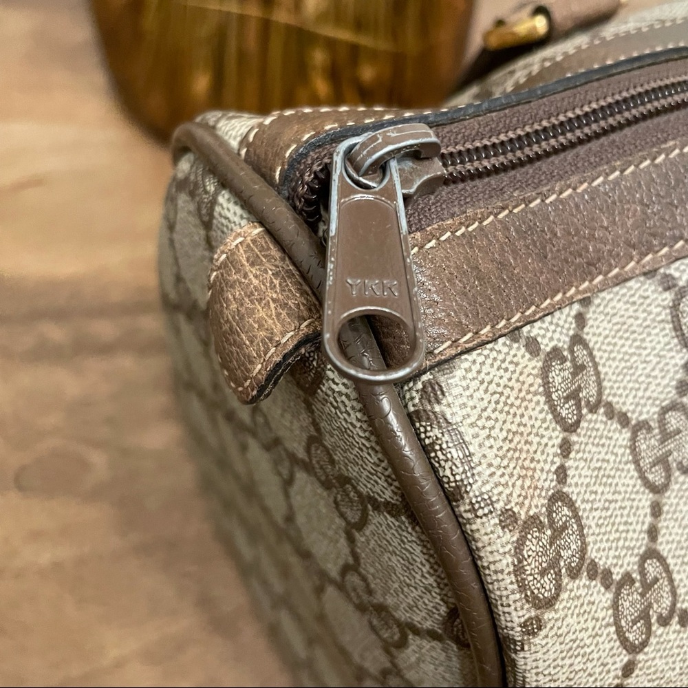 Authentic Vintage Gucci Web Supreme Boston Bag - Picture 5 of 12